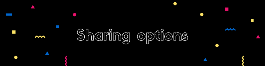 referral marketing tactics - sharing options
