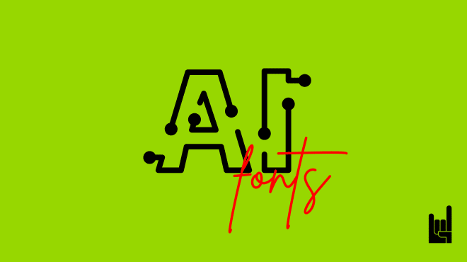 Create custom font with AI