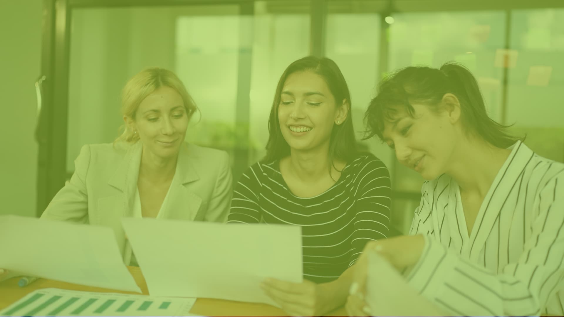 digital rebranding - business women talking