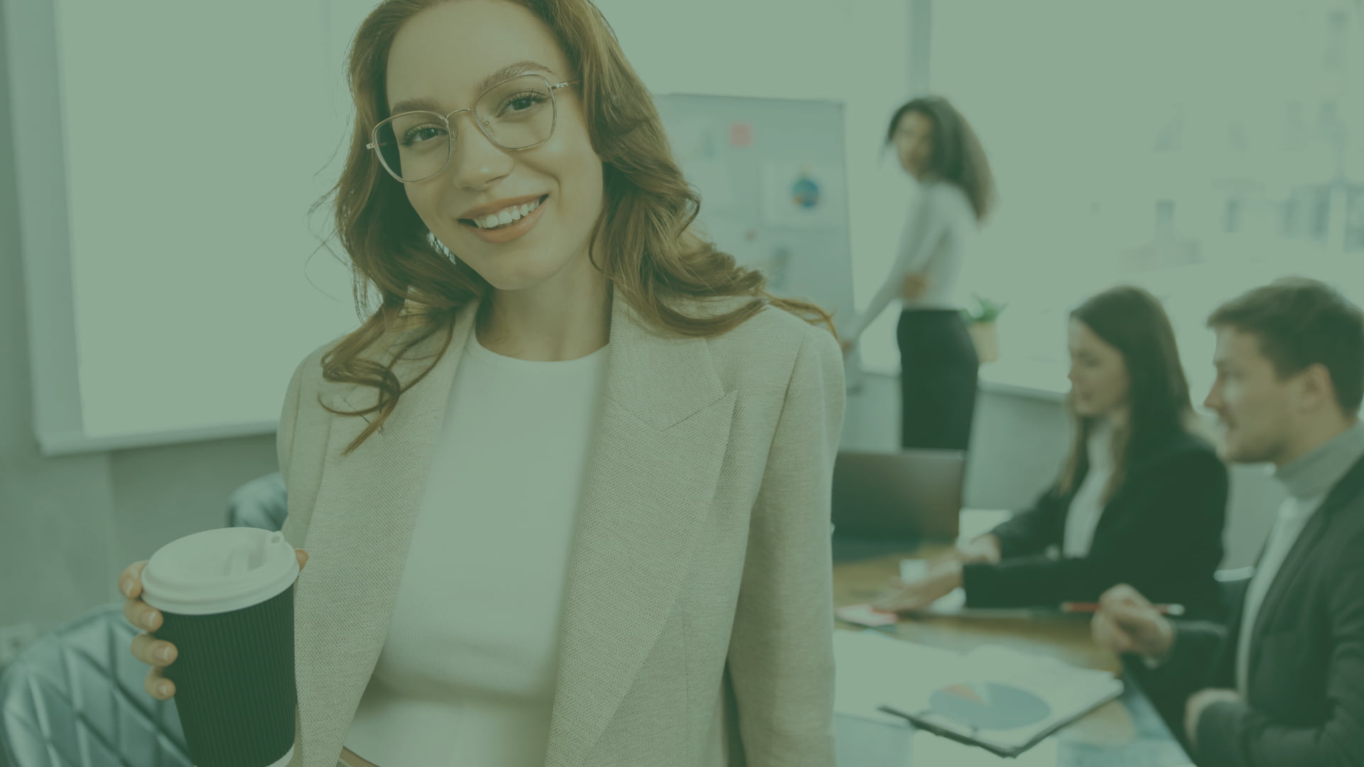 Business woman working on NPS