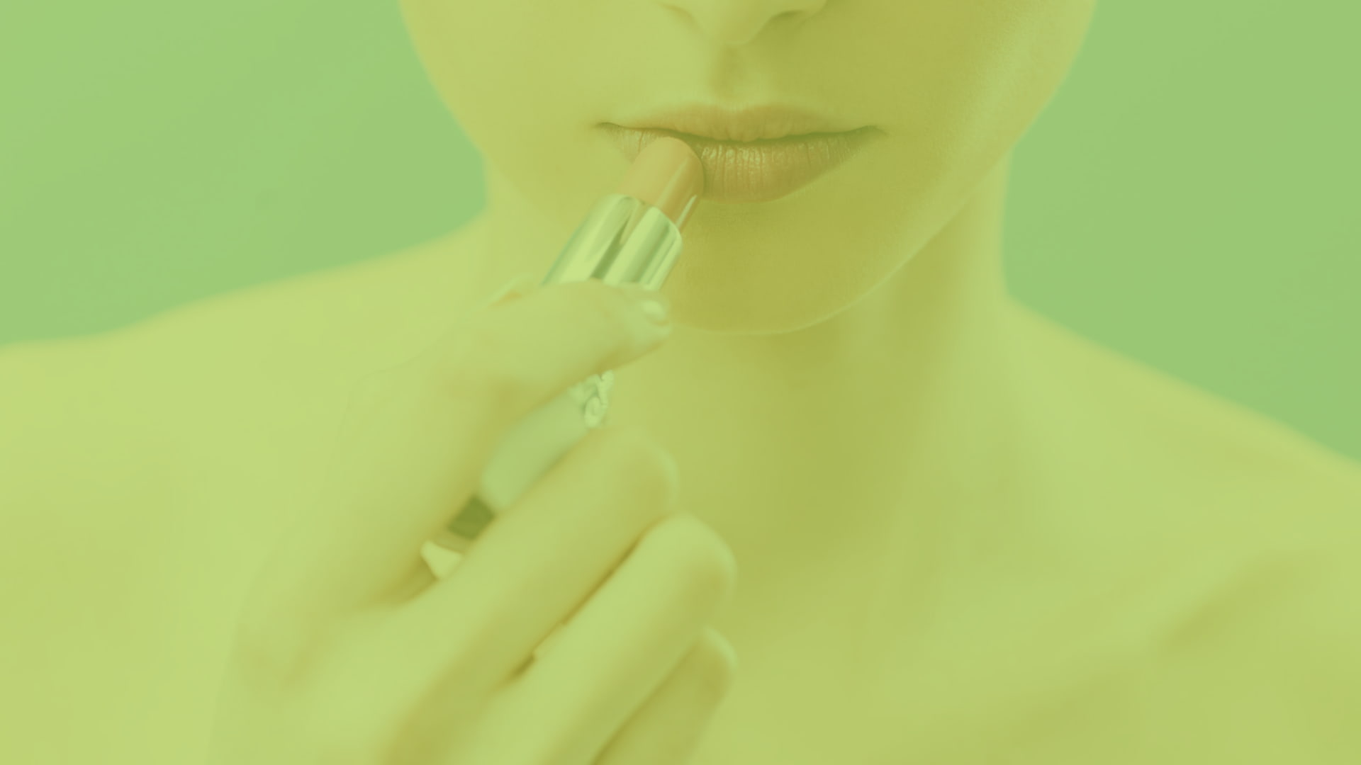 Woman applying Black Honey lipstick