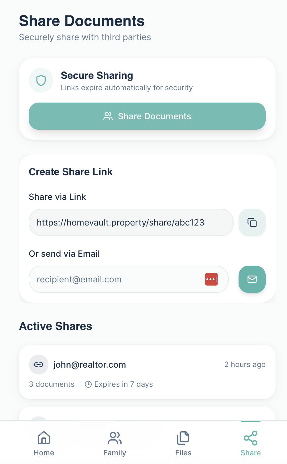 HomeVault: Branding, ICP, and Prelaunch Campaign for a Property Owners App screenshot 2